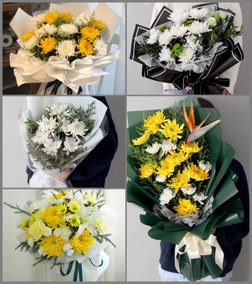 广东湛江市廉江市石颈镇香岭村白事花束代送